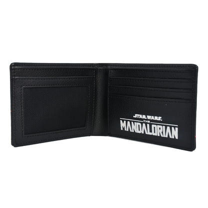 Disney Star Wars Grogu Wallet, The Mandalorian Slim Bifold Wallet with Decorative Tin Case Unisex