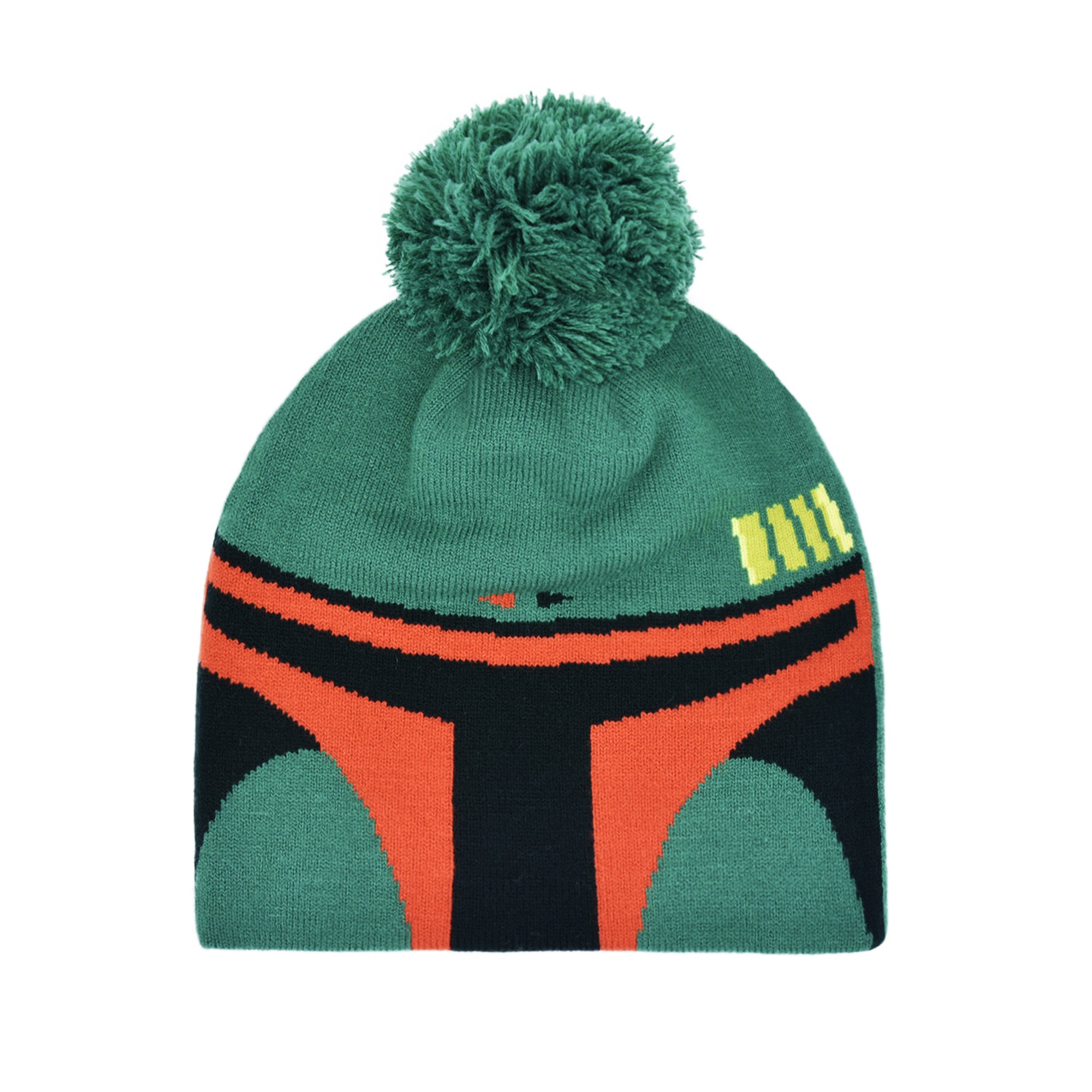 STAR WARS Boba Fett Knitted Acrylic Winter Hat Beanie, Green, One Size