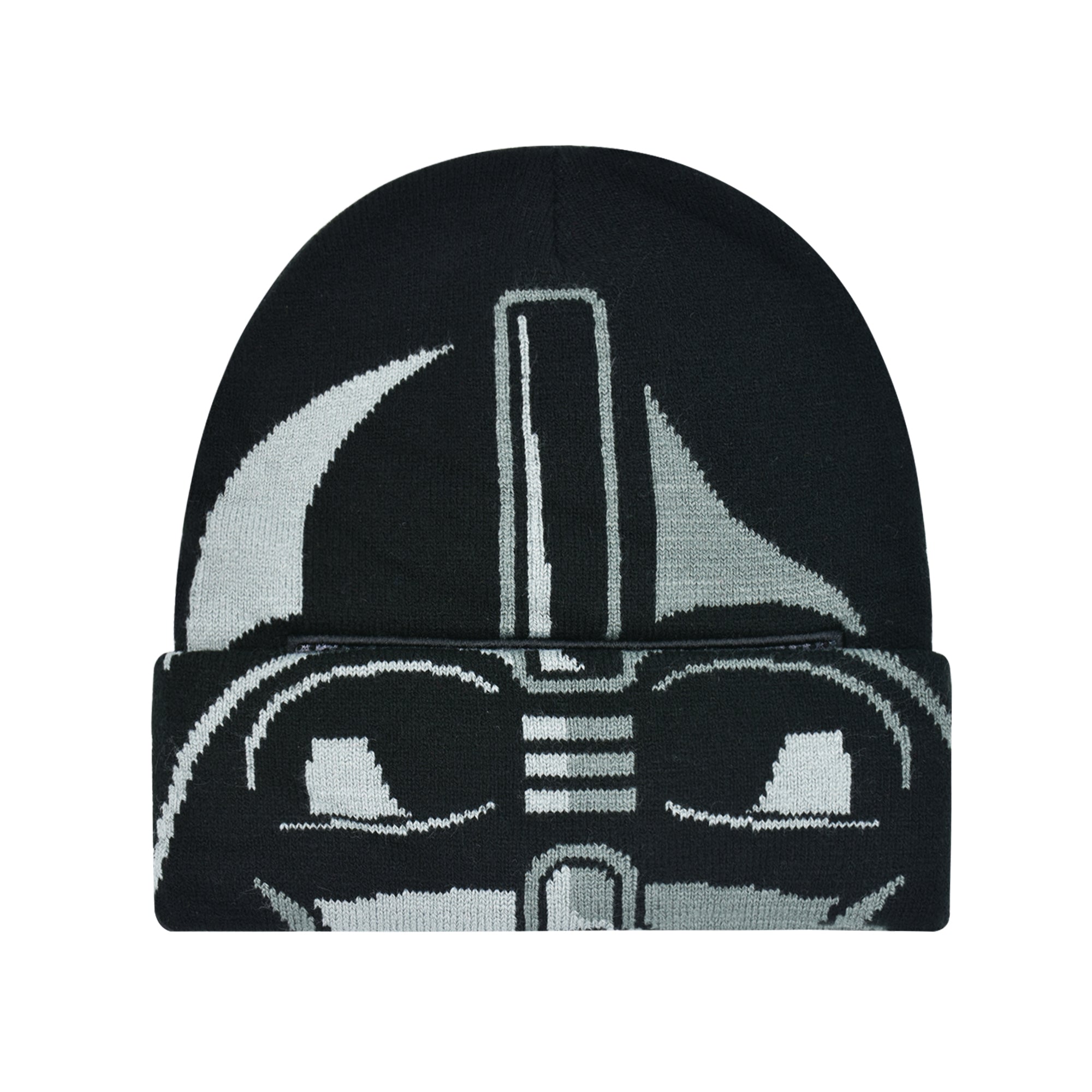 STAR WARS Darth Vader Roll Down Cuff Beanie Hat, Black, One Size