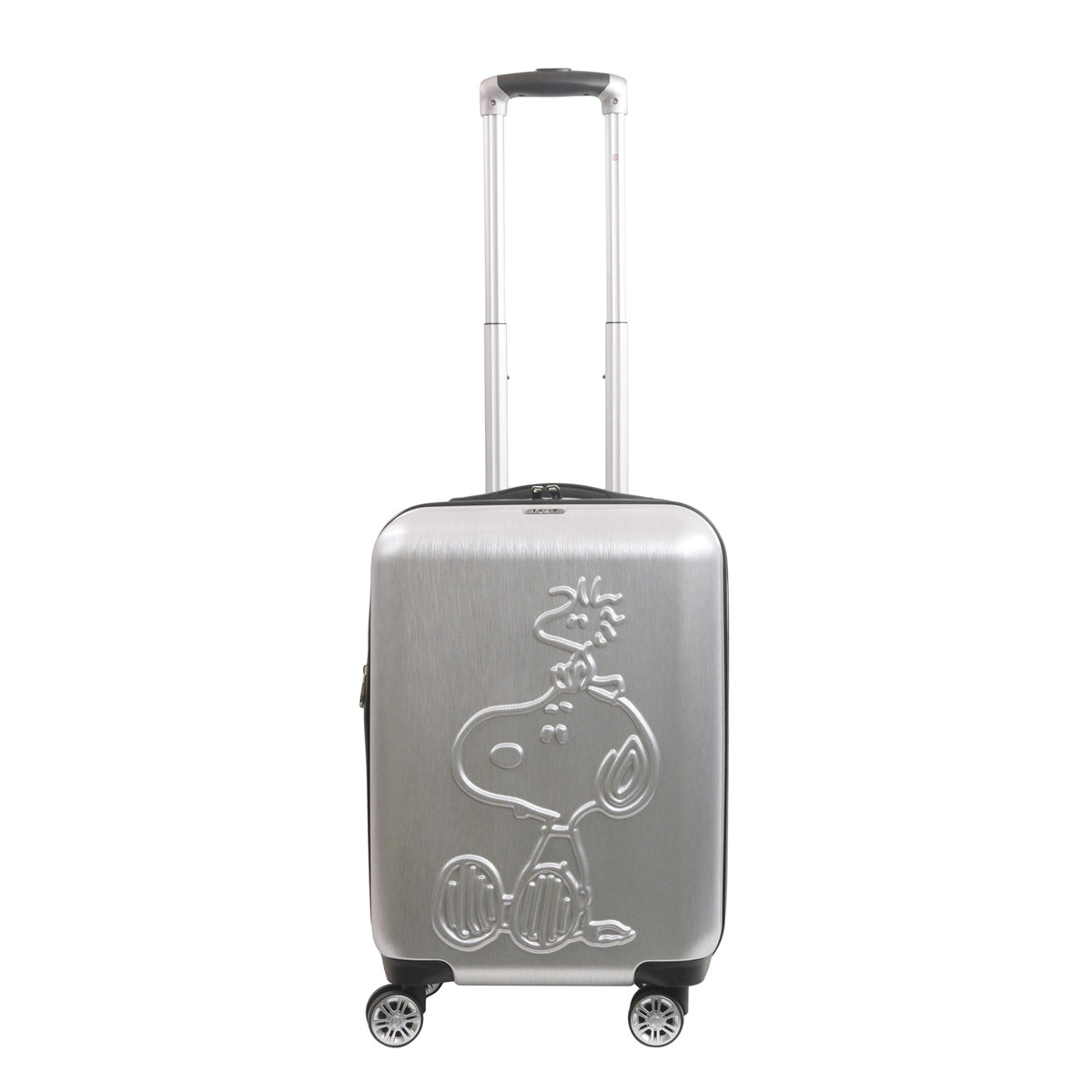 Ful Peanuts Snoopy & Woodstock Silver 22" Carry-on Spinner Luggage