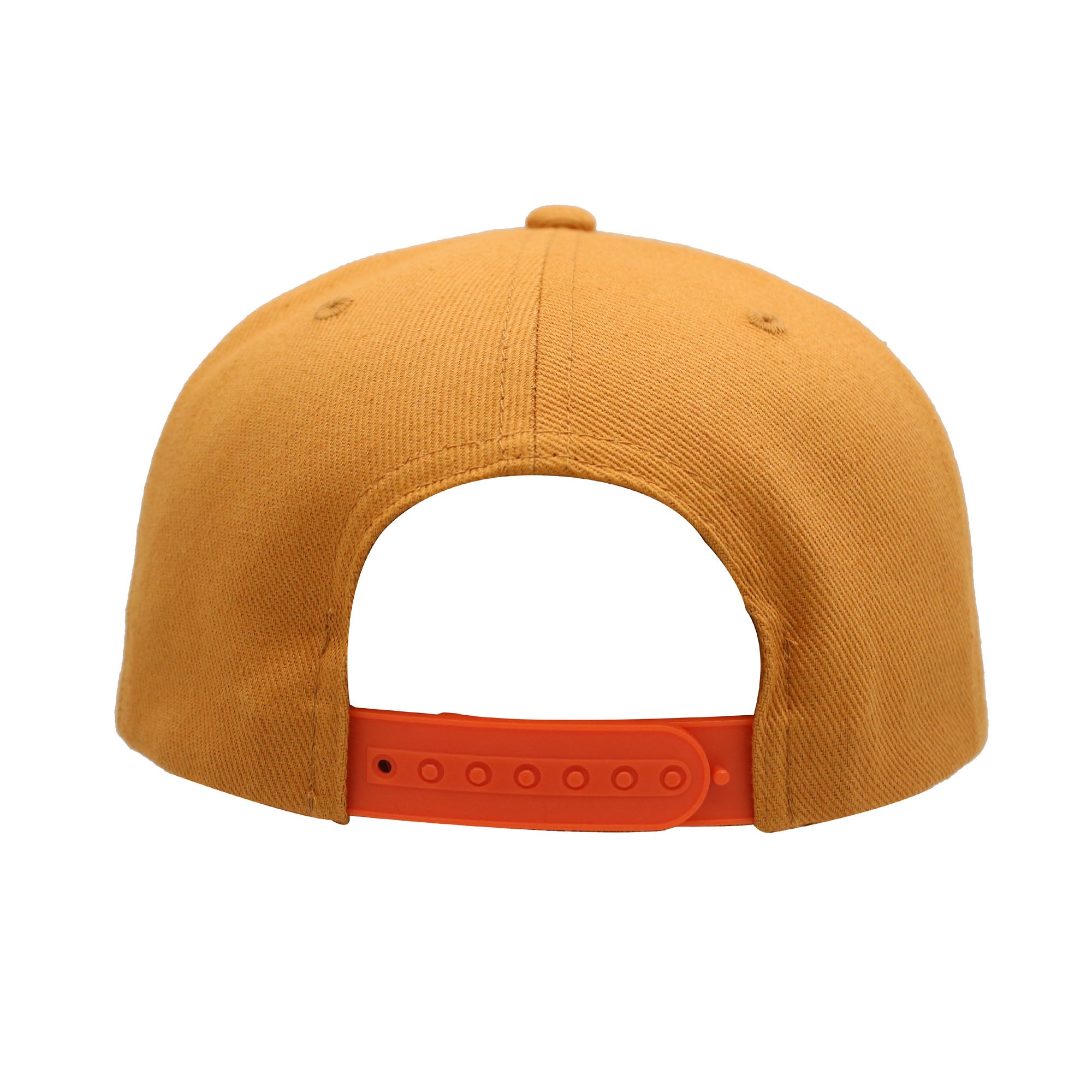 Trick 'R Treat Sam Face, Adjustable Snapback Hat with Flat Brim, Brown