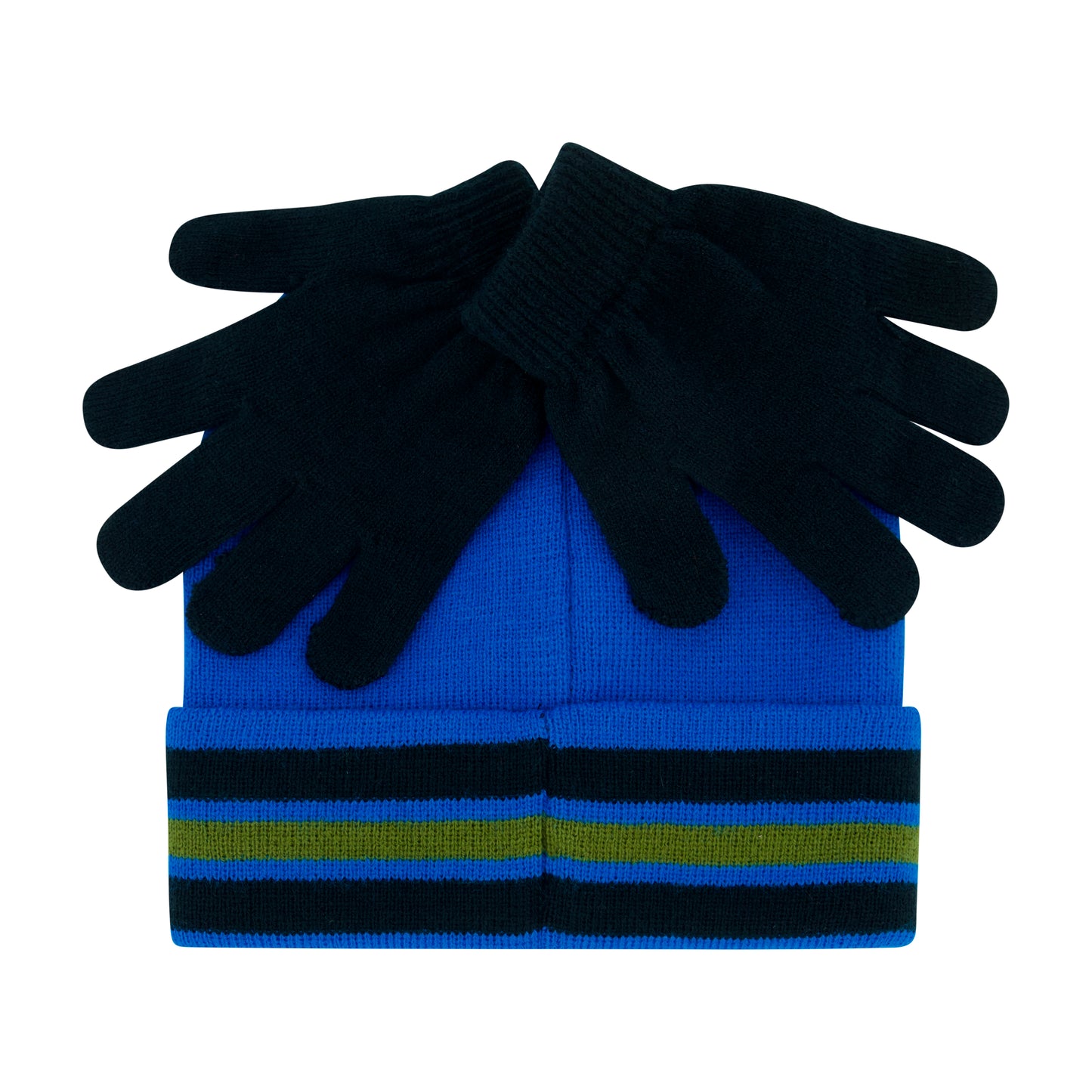 Concept One boys Teenage Mutant Ninja Turtles Beanie Hat and Gloves Set, Tmnt Kids Cuff Winter Knit Cap and MittensBeanie Hat