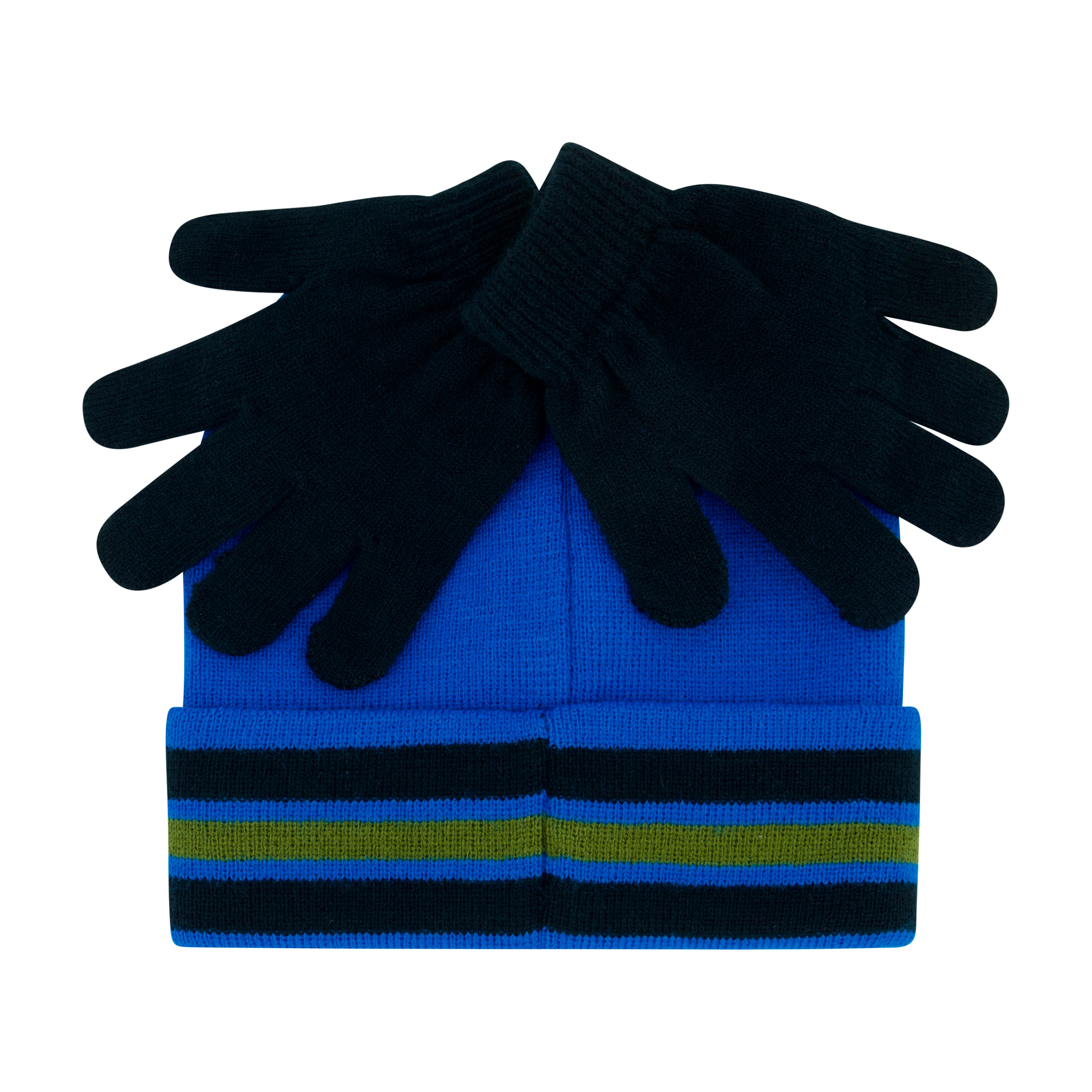 Concept One boys Teenage Mutant Ninja Turtles Beanie Hat and Gloves Set, Tmnt Kids Cuff Winter Knit Cap and MittensBeanie Hat