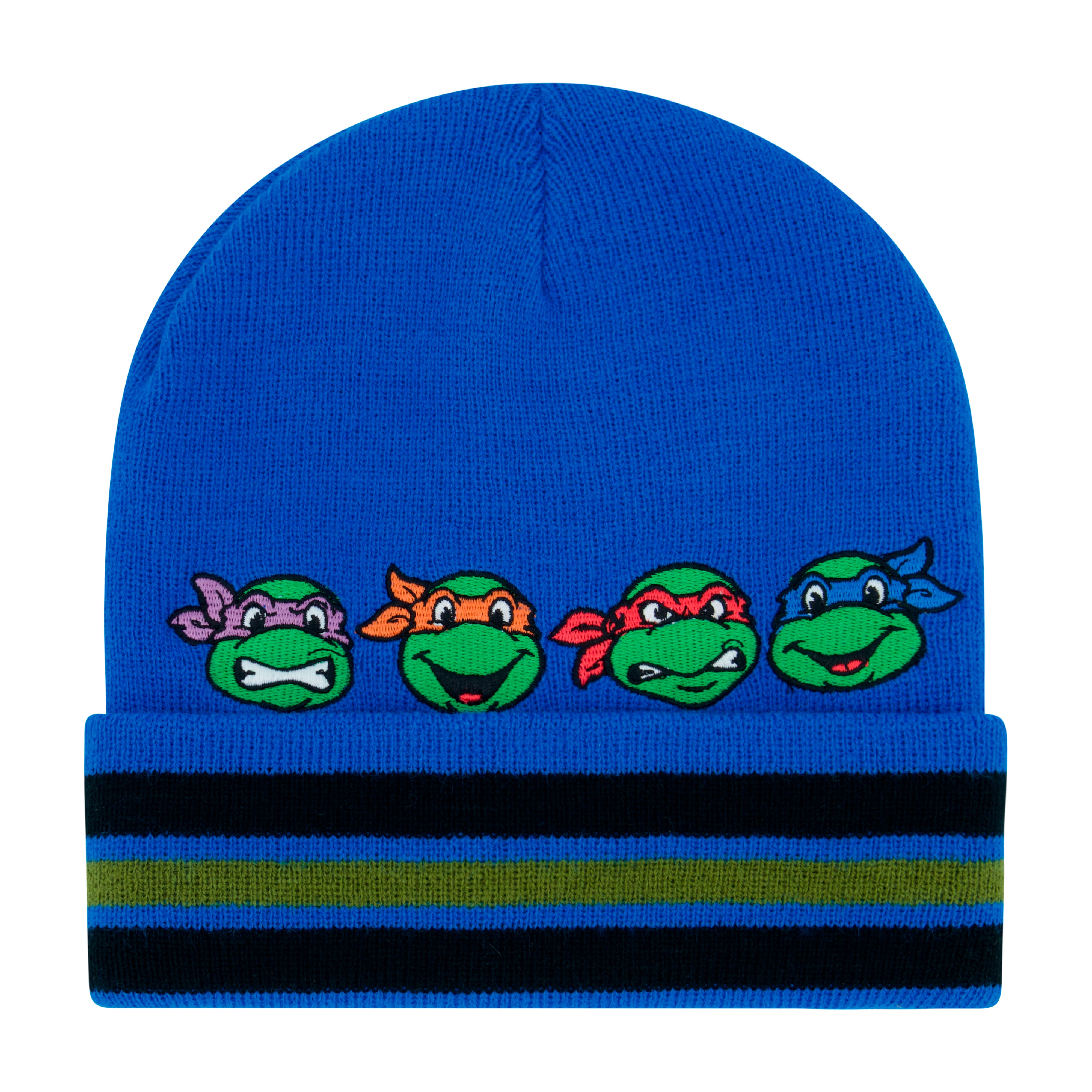 Concept One boys Teenage Mutant Ninja Turtles Beanie Hat and Gloves Set, Tmnt Kids Cuff Winter Knit Cap and MittensBeanie Hat