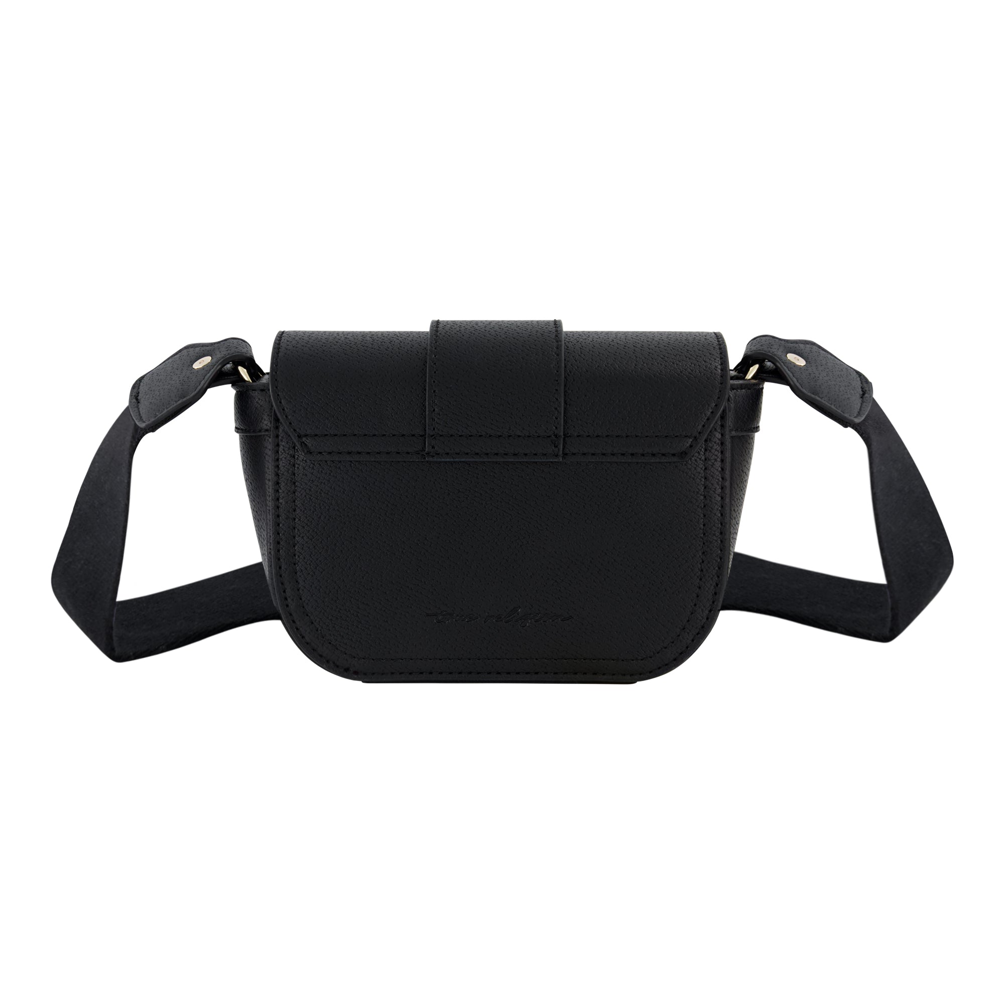 True Religion Mini Flap Crossbody, Black
