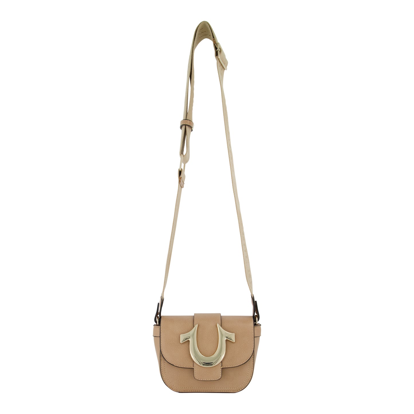 True Religion Mini Flap Crossbody, Tan