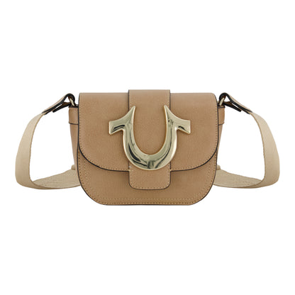 True Religion Mini Flap Crossbody, Tan