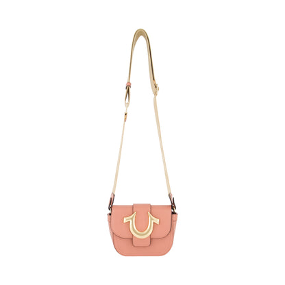 True Religion Mini Flap Crossbody, Berry