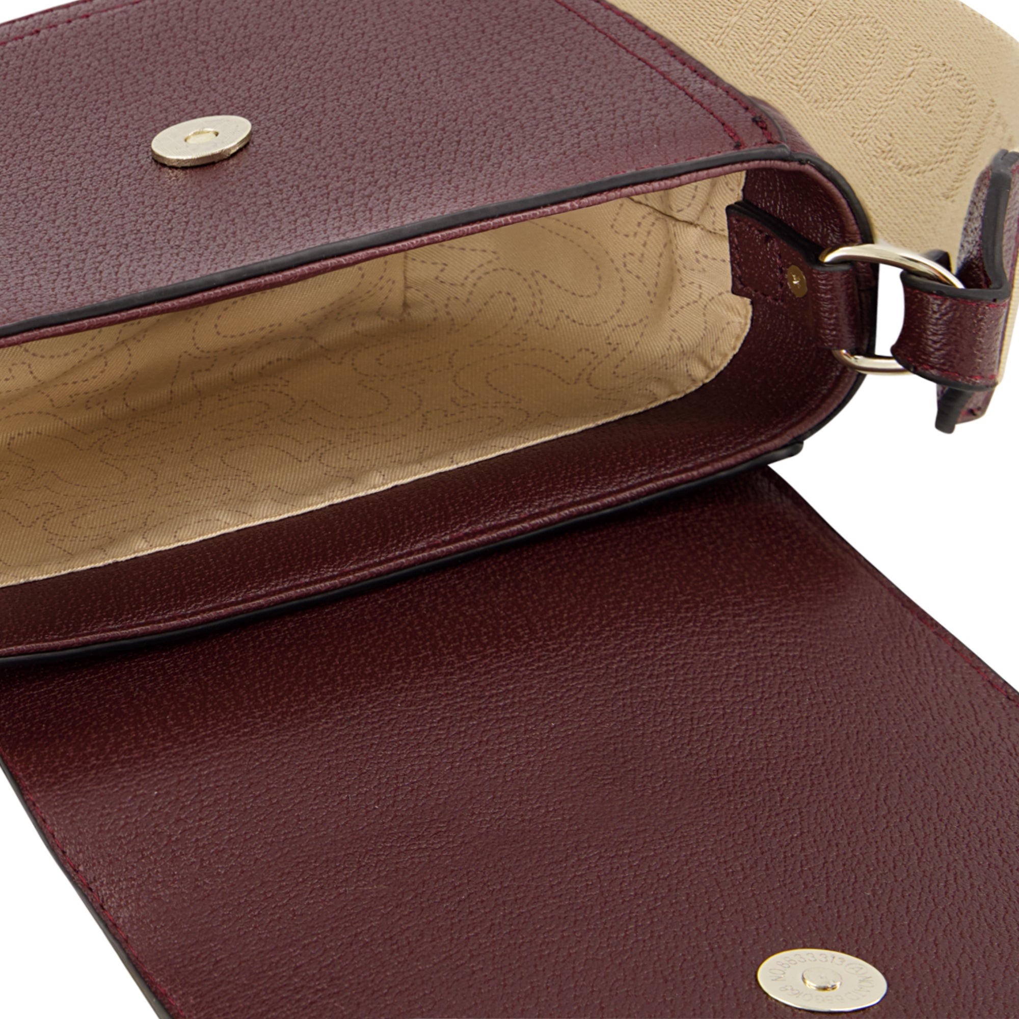 True Religion Mini Flap Crossbody, Wine