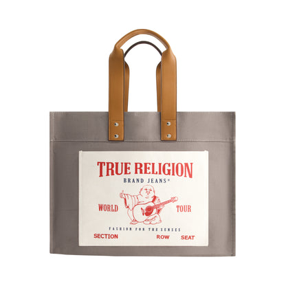 True Religion Tote, Grey