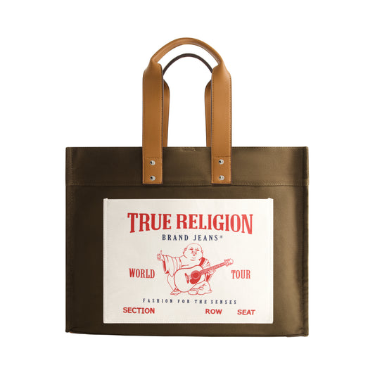 True Religion Tote, Olive