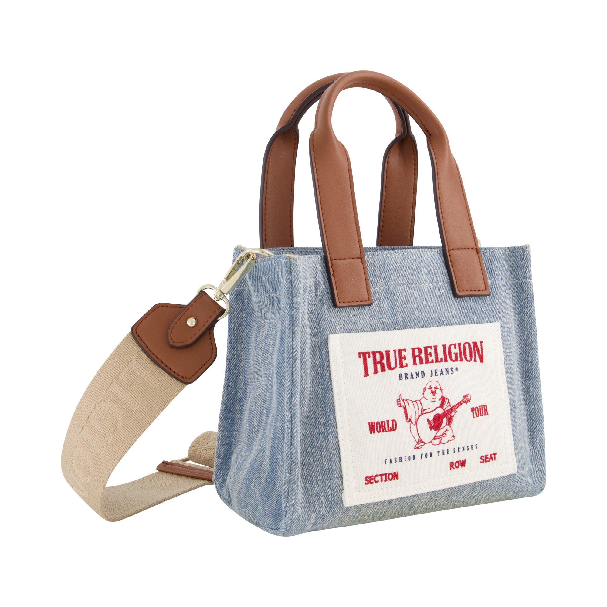 True Religion Mini Tote, Denim