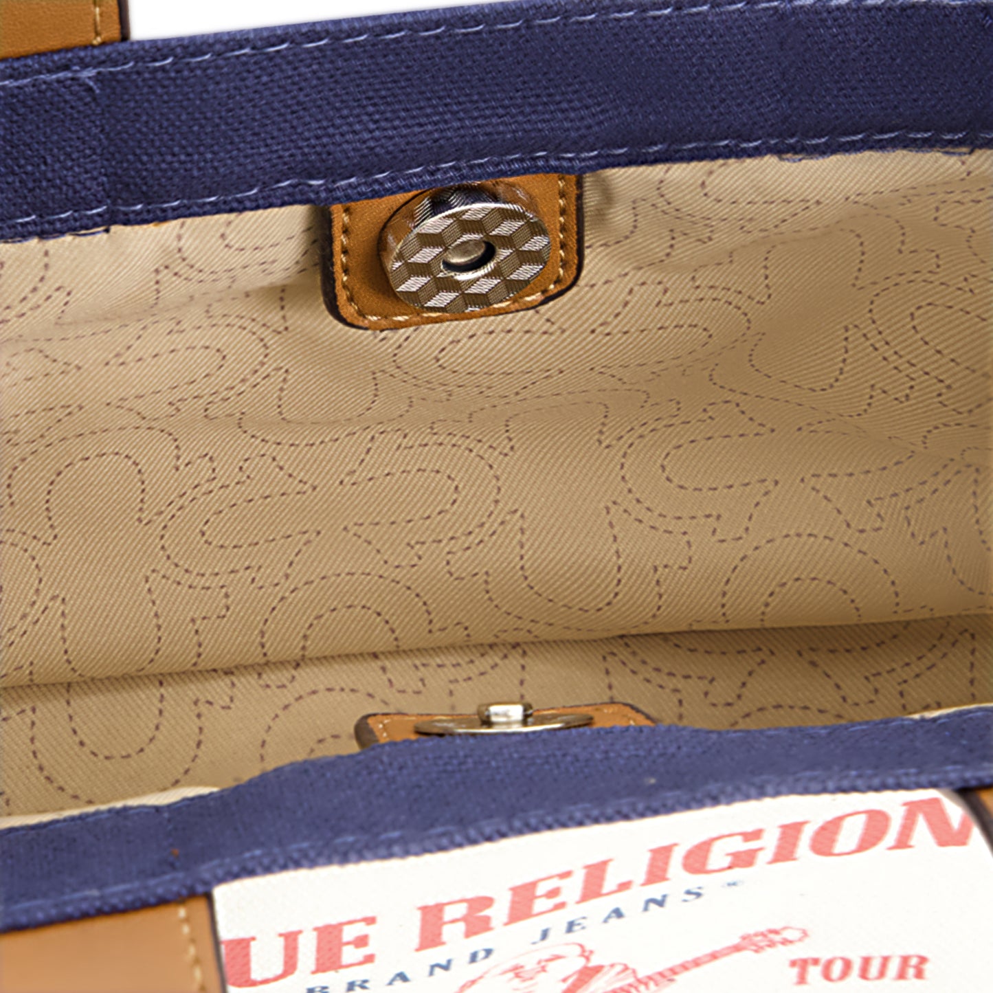 True Religion Mini Tote, Navy