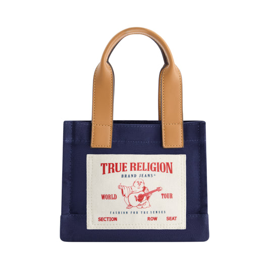 True Religion Mini Tote, Navy