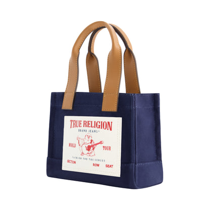 True Religion Mini Tote, Navy