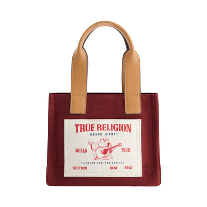 True Religion Mini Tote, Red