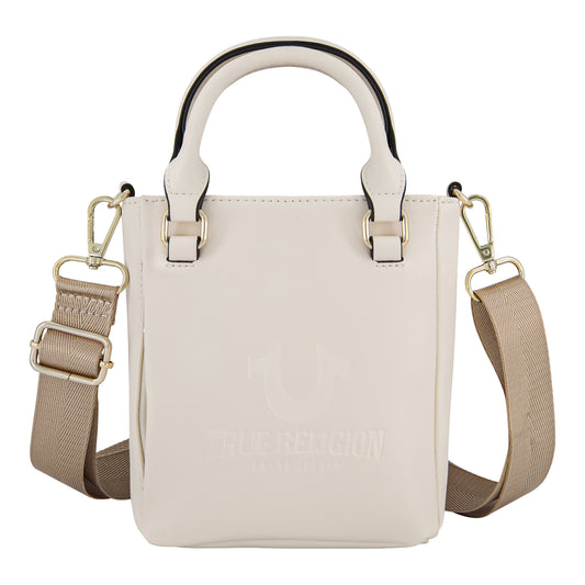 True Religion Mini Love Tote, Bone