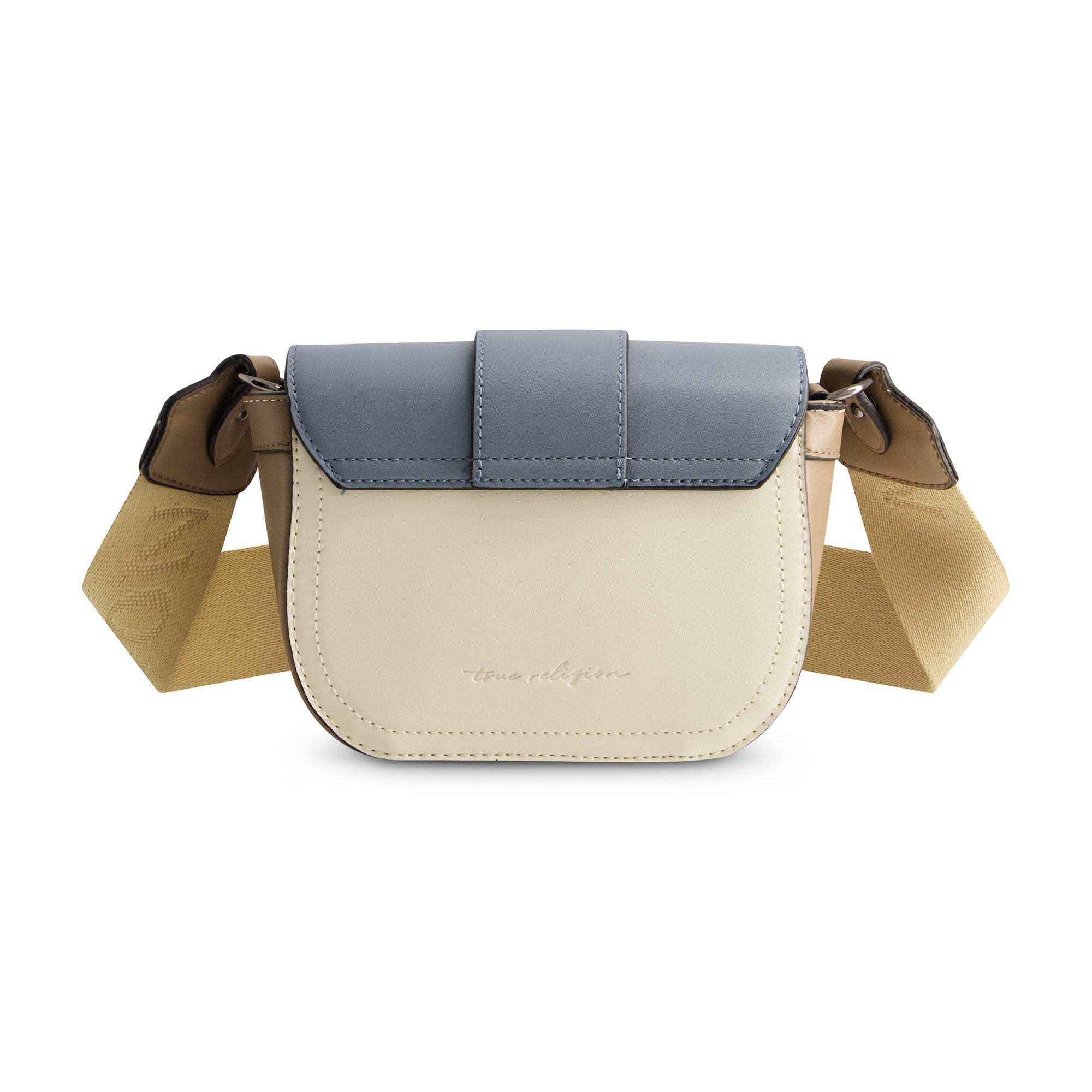 True Religion Color Block Crossbody, Blue