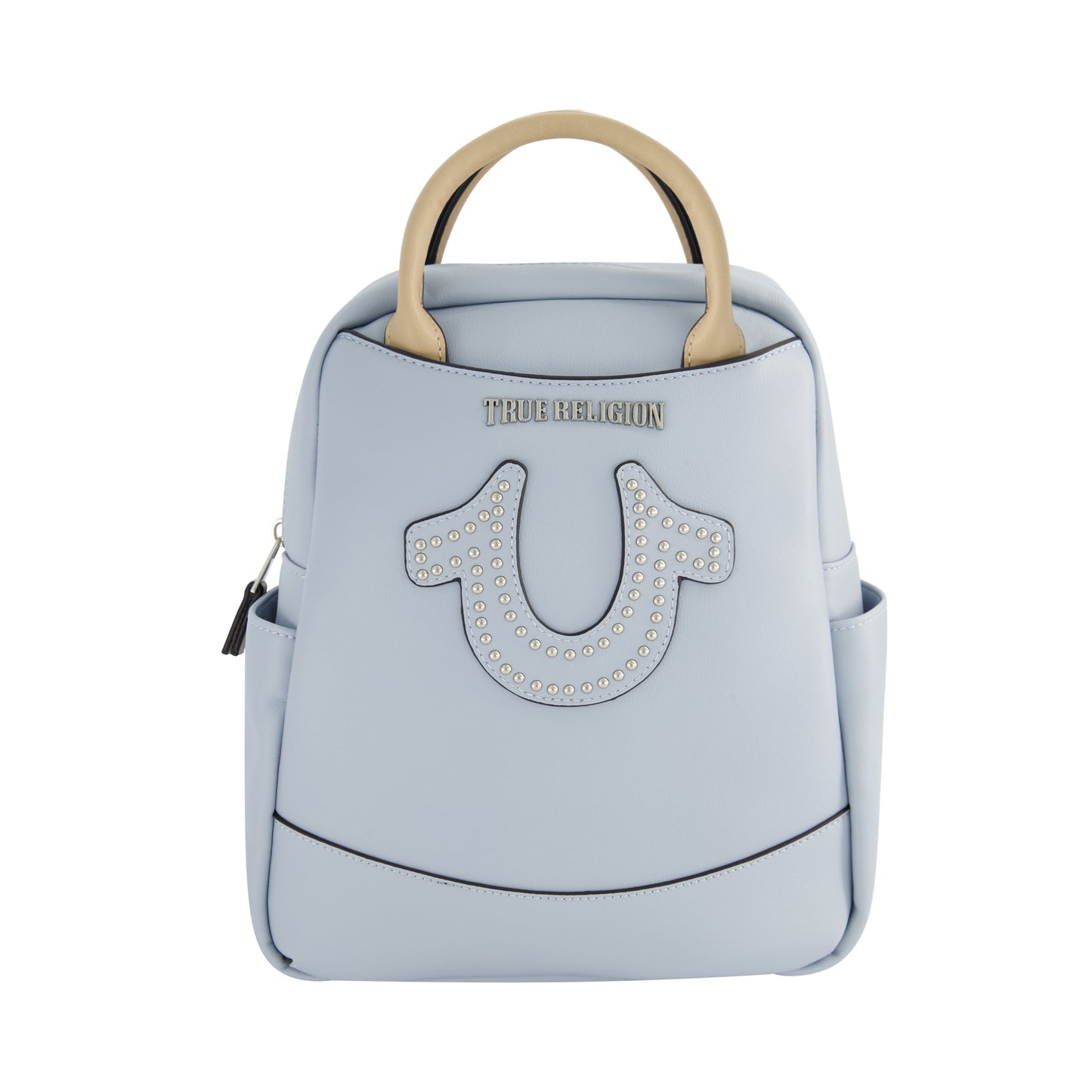 True Religion Studded Horseshoe Mini Backpack, Blue