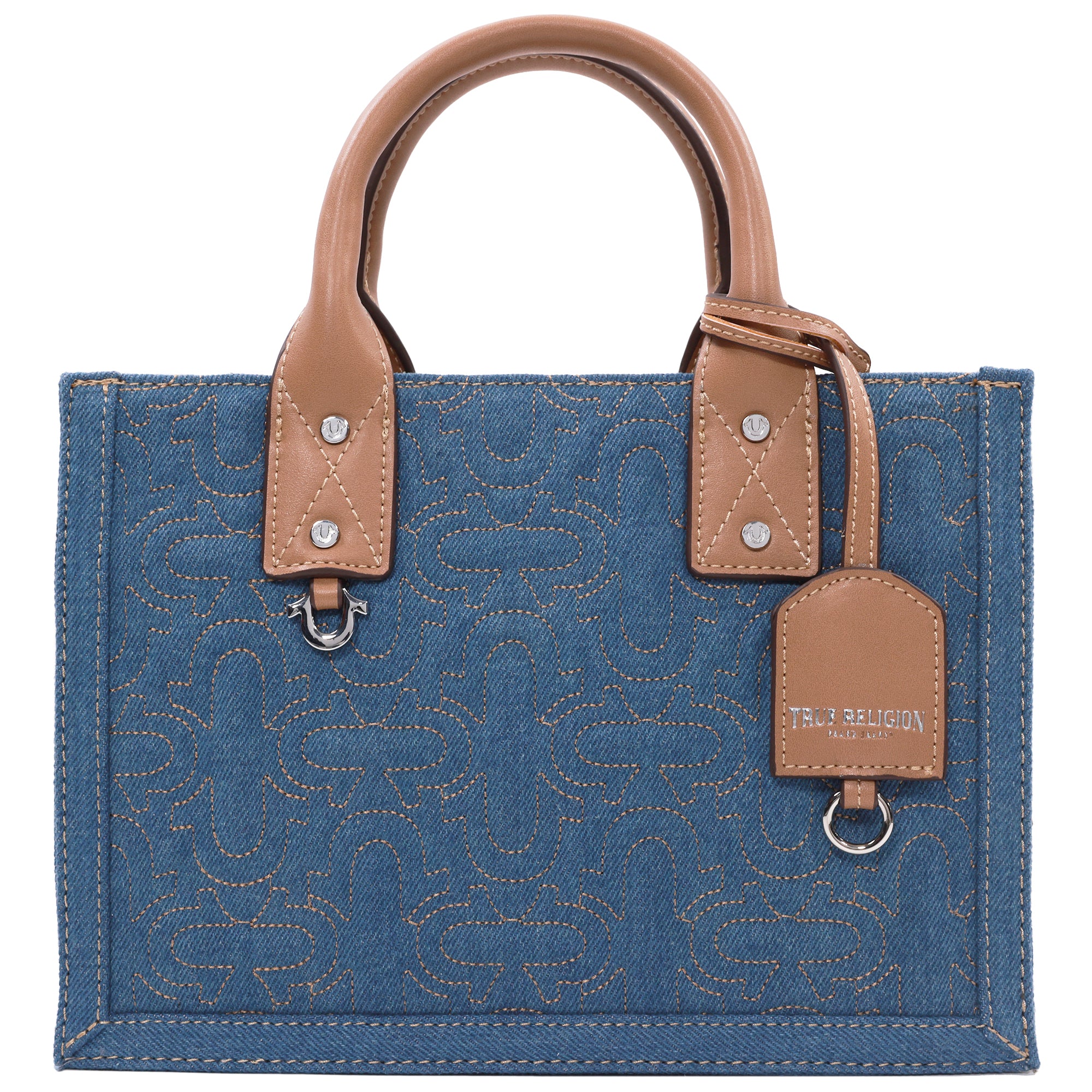 True Religion Quilted Horseshoe Modern Tote