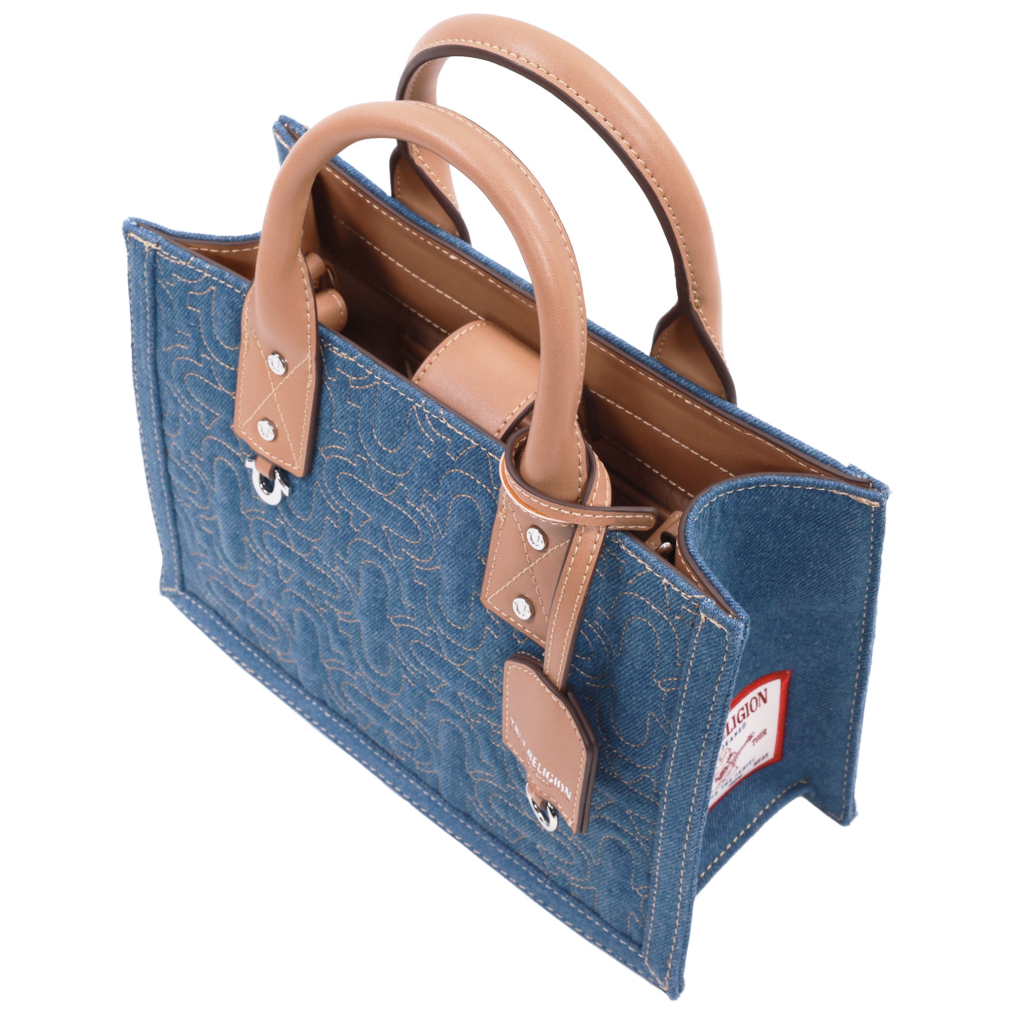 True Religion Quilted Horseshoe Modern Tote