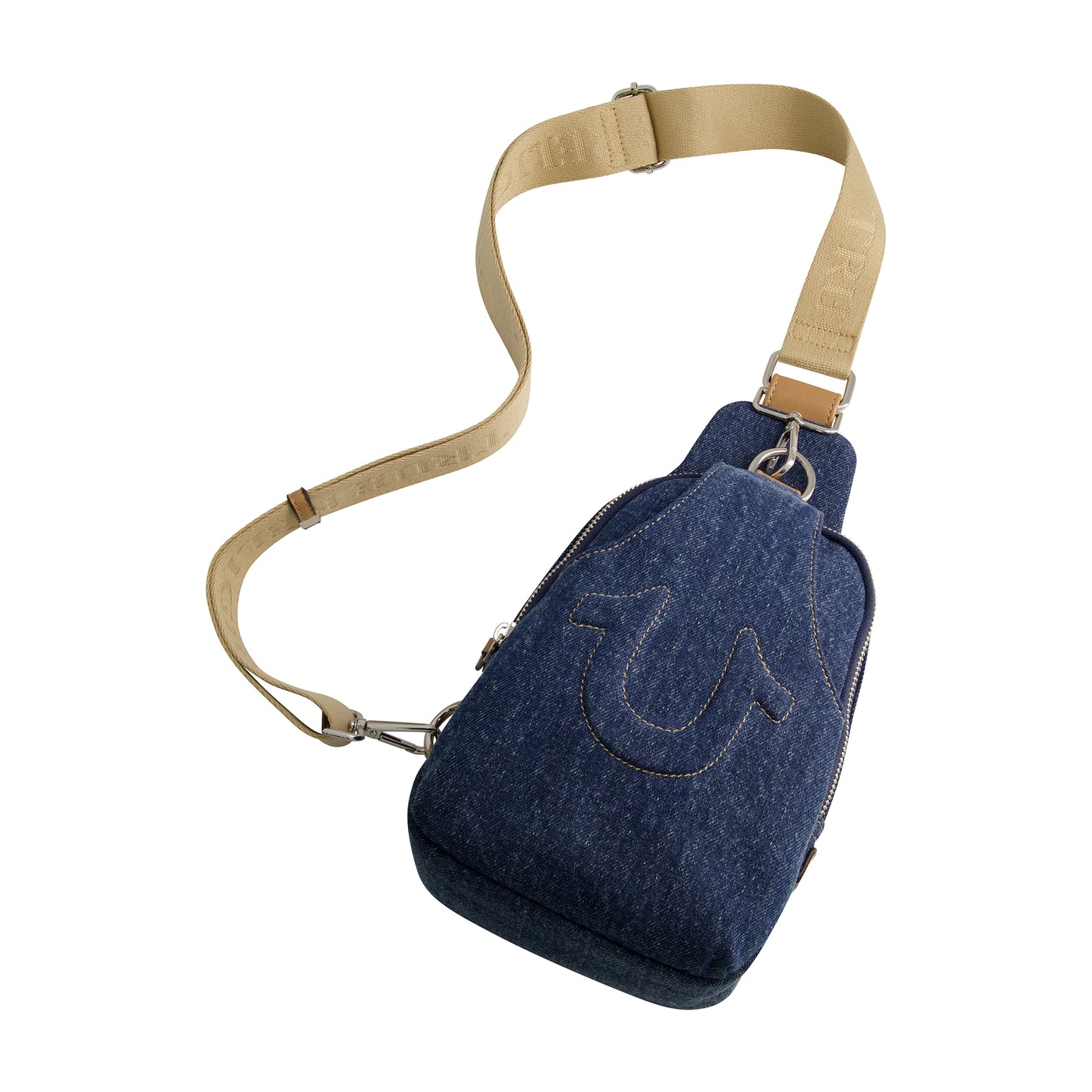 True Religion Stitched Horseshoe Sling, Dark Denim