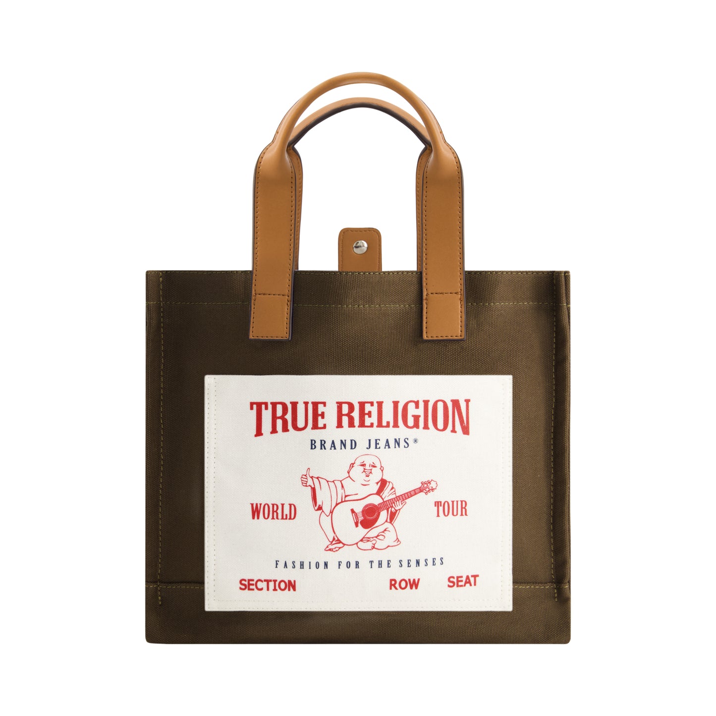 True Religion Medium Pocket Tote, Olive