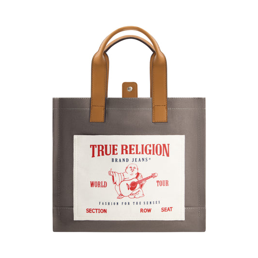 True Religion Medium Pocket Tote, Grey