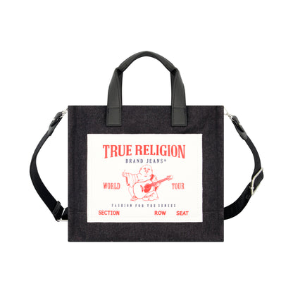 True Religion Medium Pocket Tote, Black