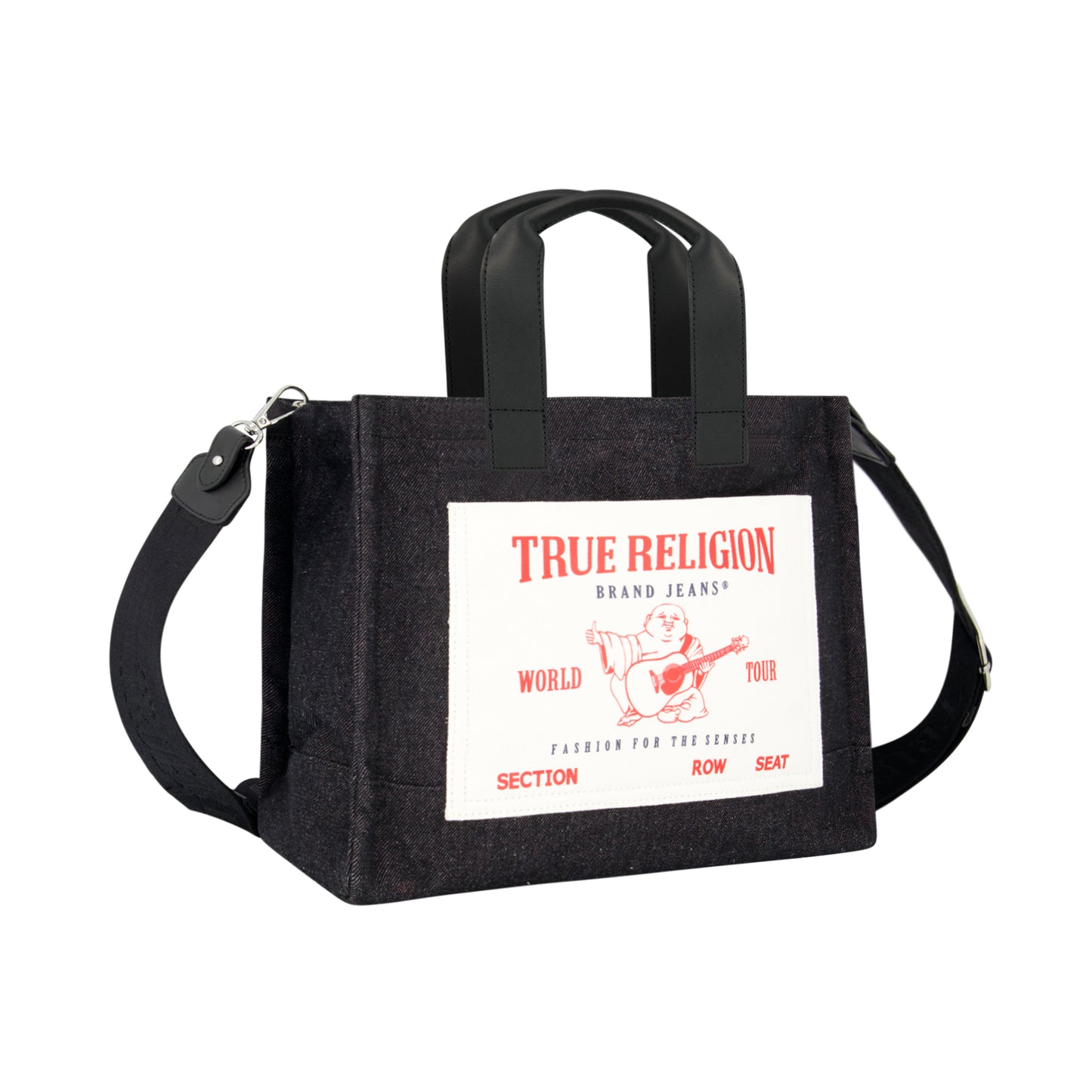 True Religion Medium Pocket Tote, Black