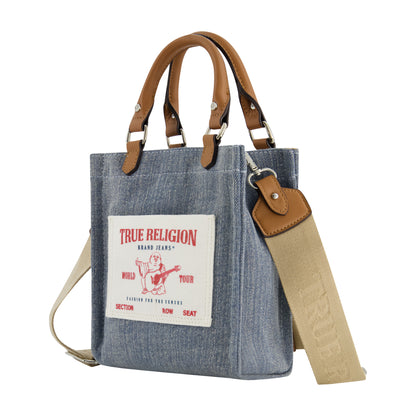 True religion North South Buddha Pocket Tote, Dark Denim