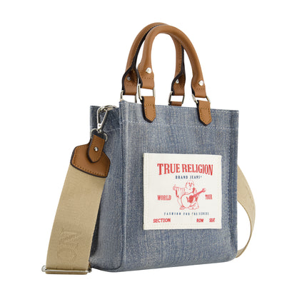 True religion North South Buddha Pocket Tote, Dark Denim