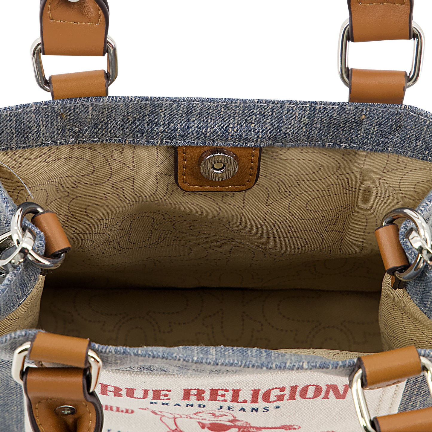 True religion North South Buddha Pocket Tote, Dark Denim