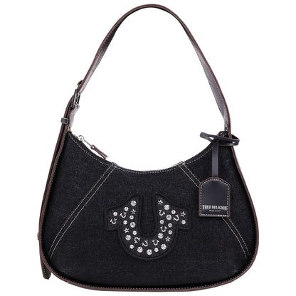 True Religon Strudded logo Denim Hobo