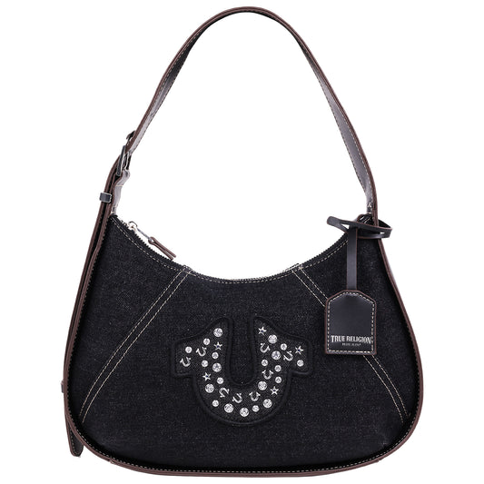 True Religon Strudded logo Denim Hobo