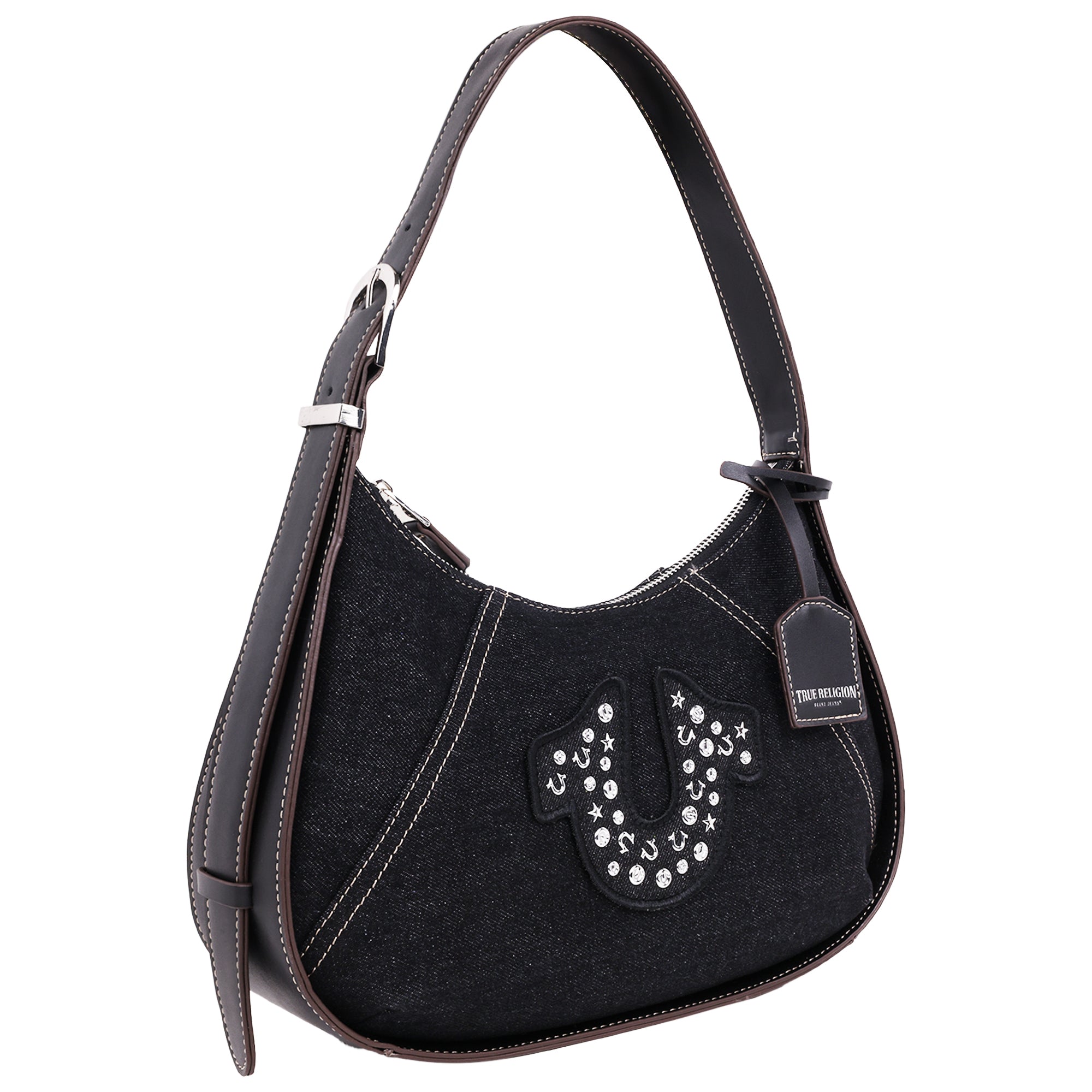 True Religon Strudded logo Denim Hobo