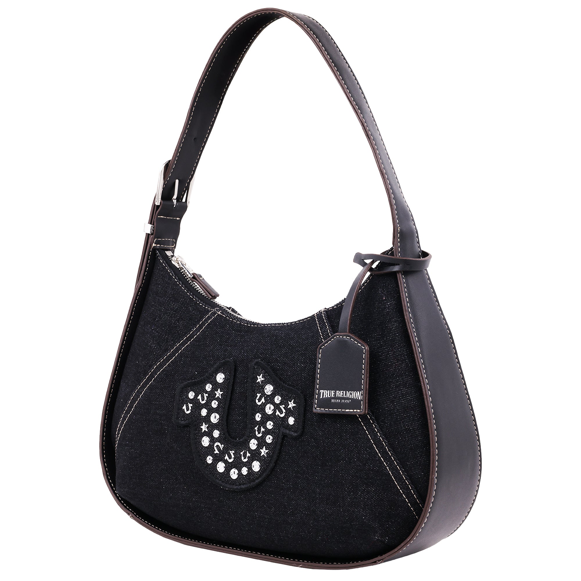 True Religon Strudded logo Denim Hobo