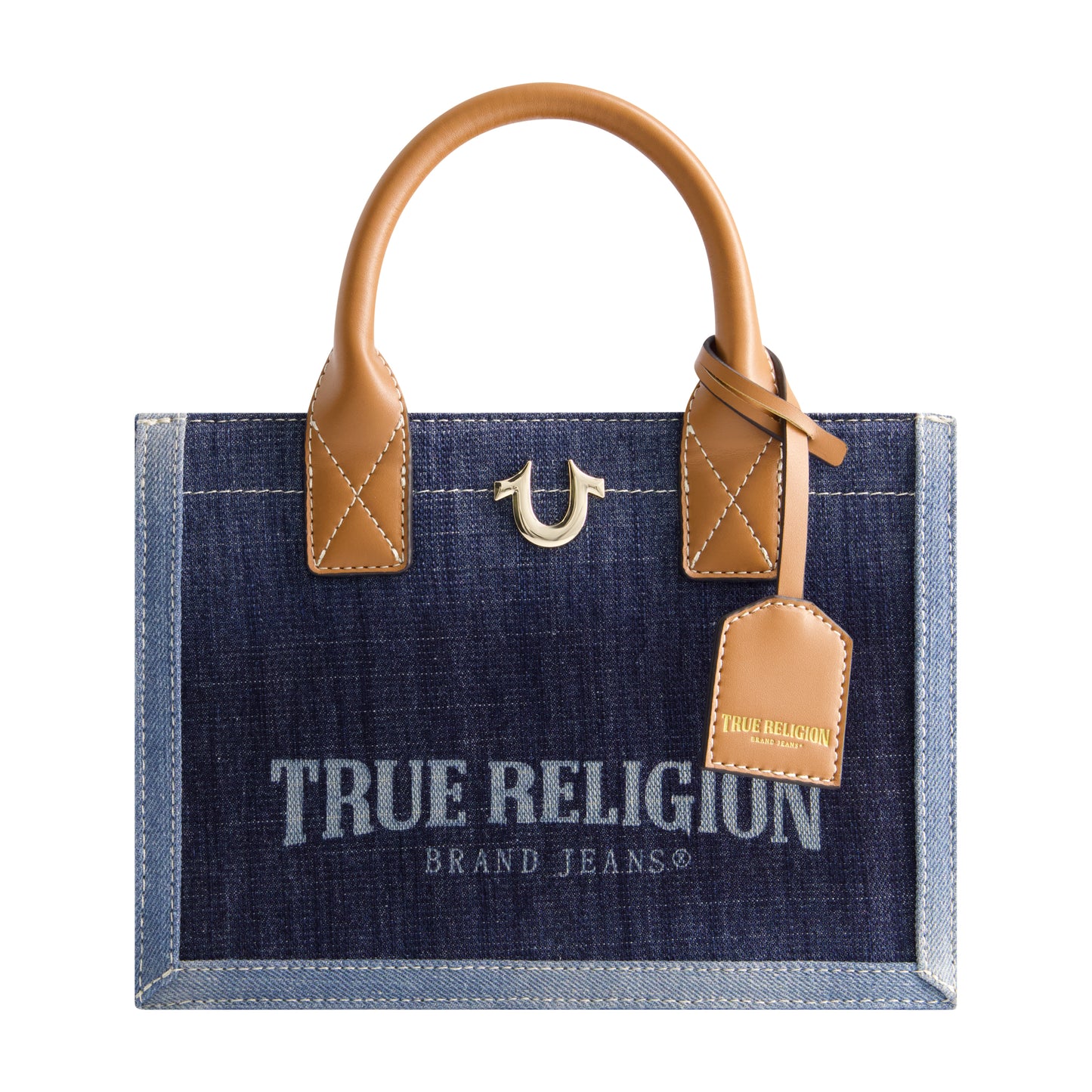 True Religion Modern Edge Denim Tote, Denim/Blue