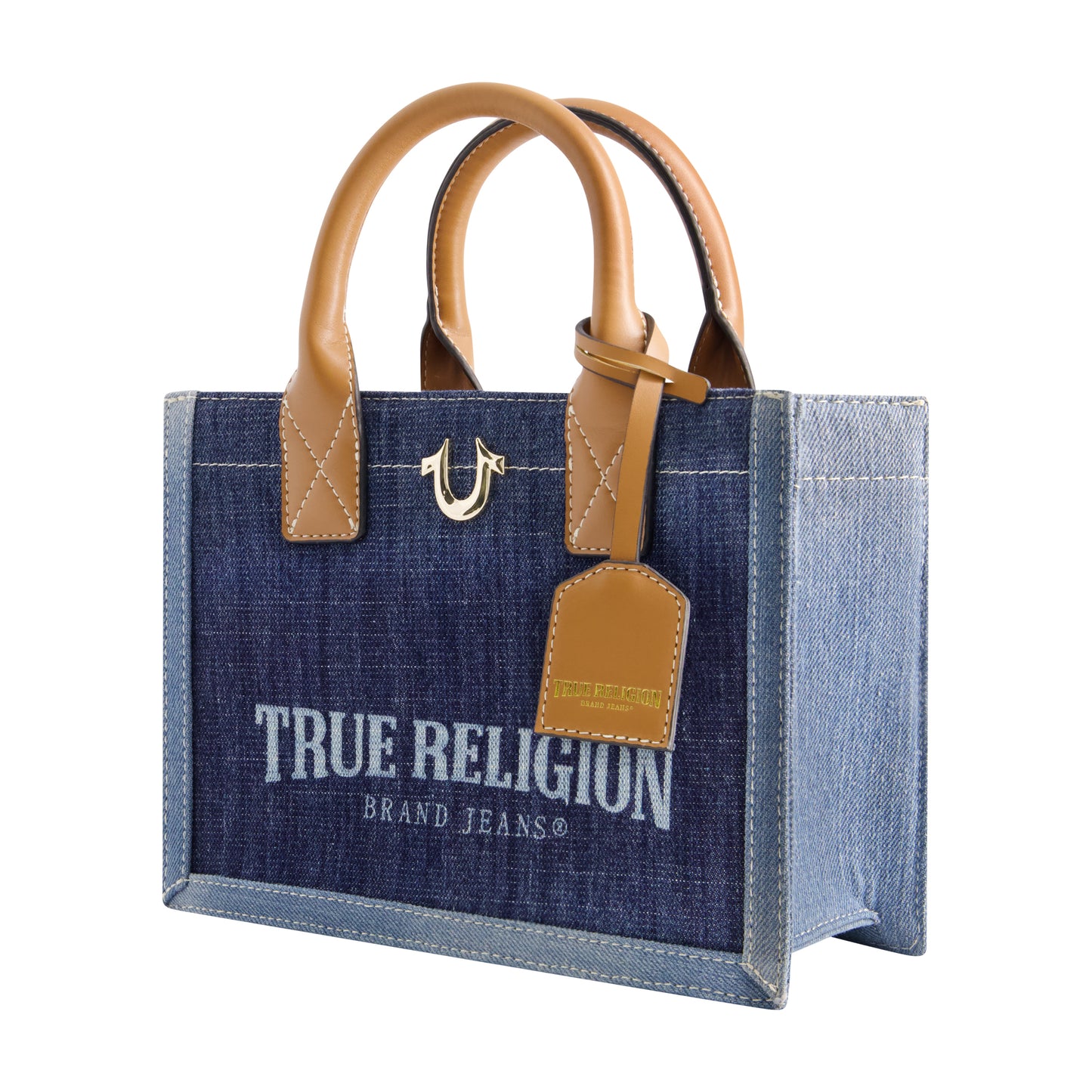 True Religion Modern Edge Denim Tote, Denim/Blue