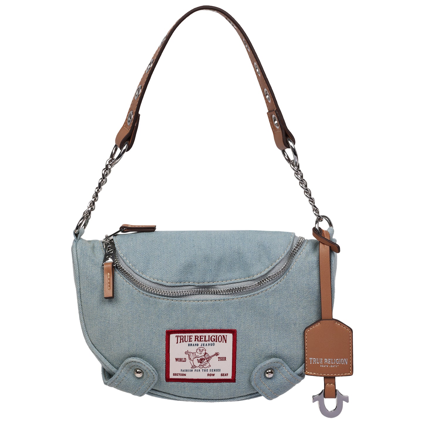 True Religion Chain Handle Denim Hobo