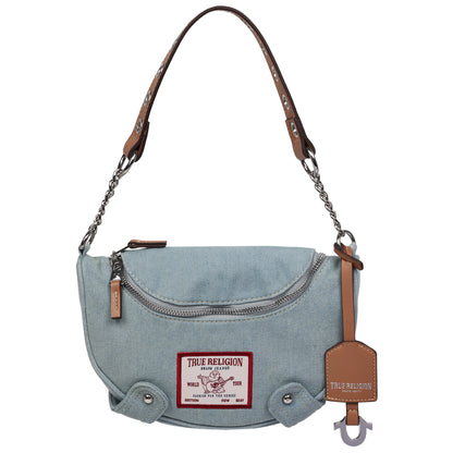 True Religion Chain Handle Denim Hobo