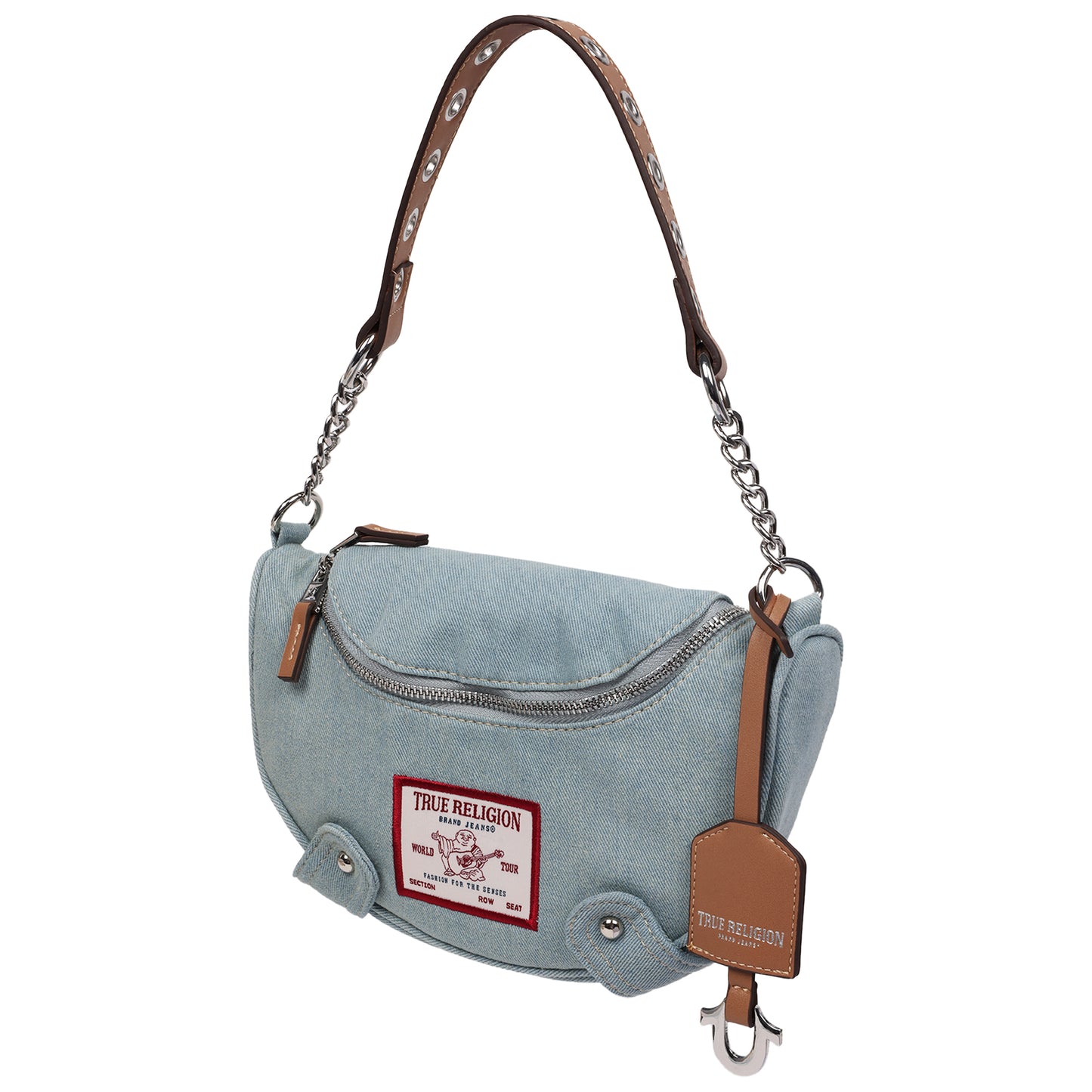 True Religion Chain Handle Denim Hobo