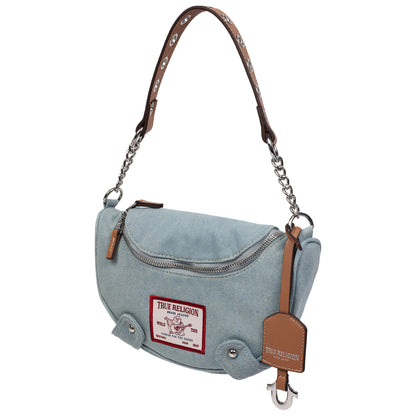 True Religion Chain Handle Denim Hobo