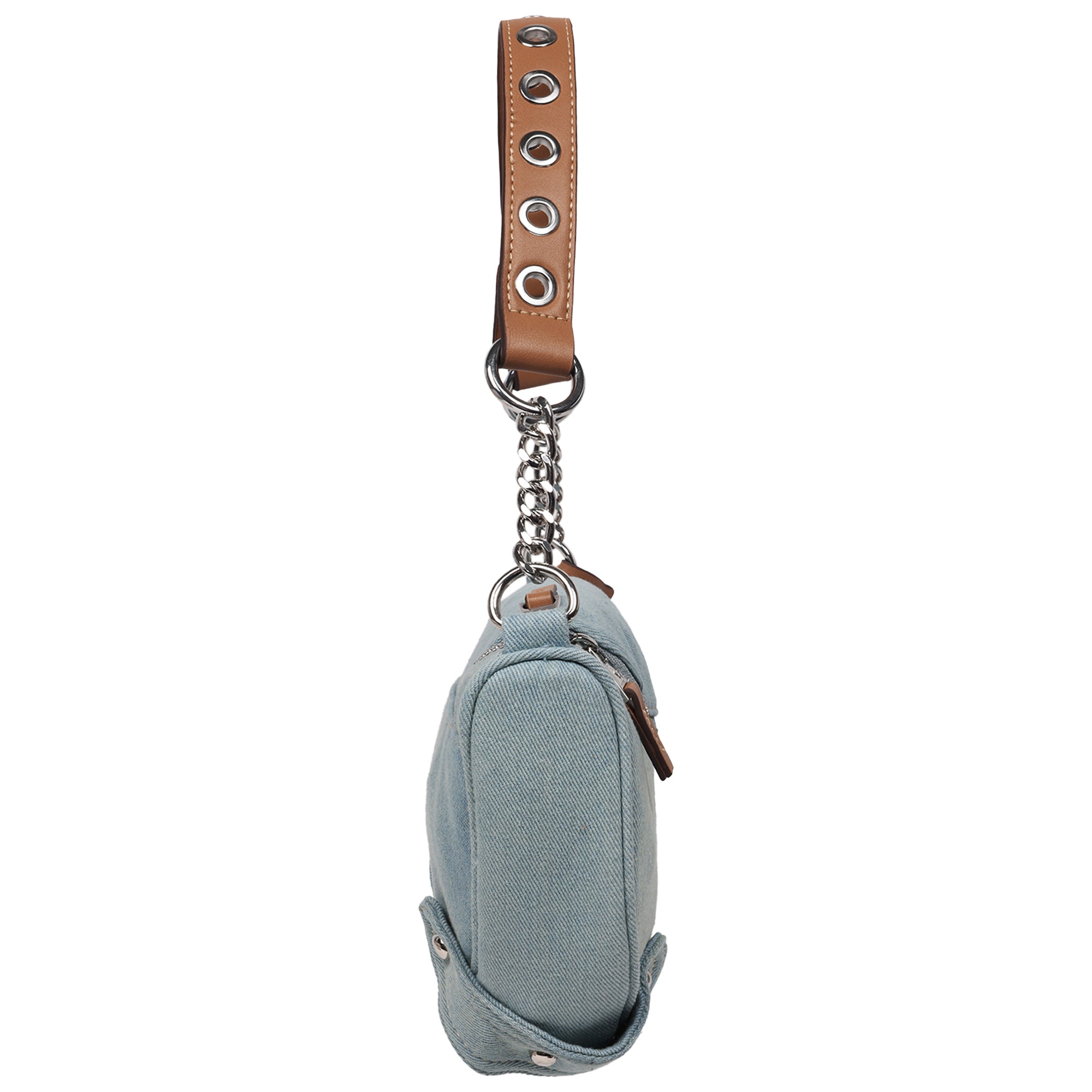 True Religion Chain Handle Denim Hobo