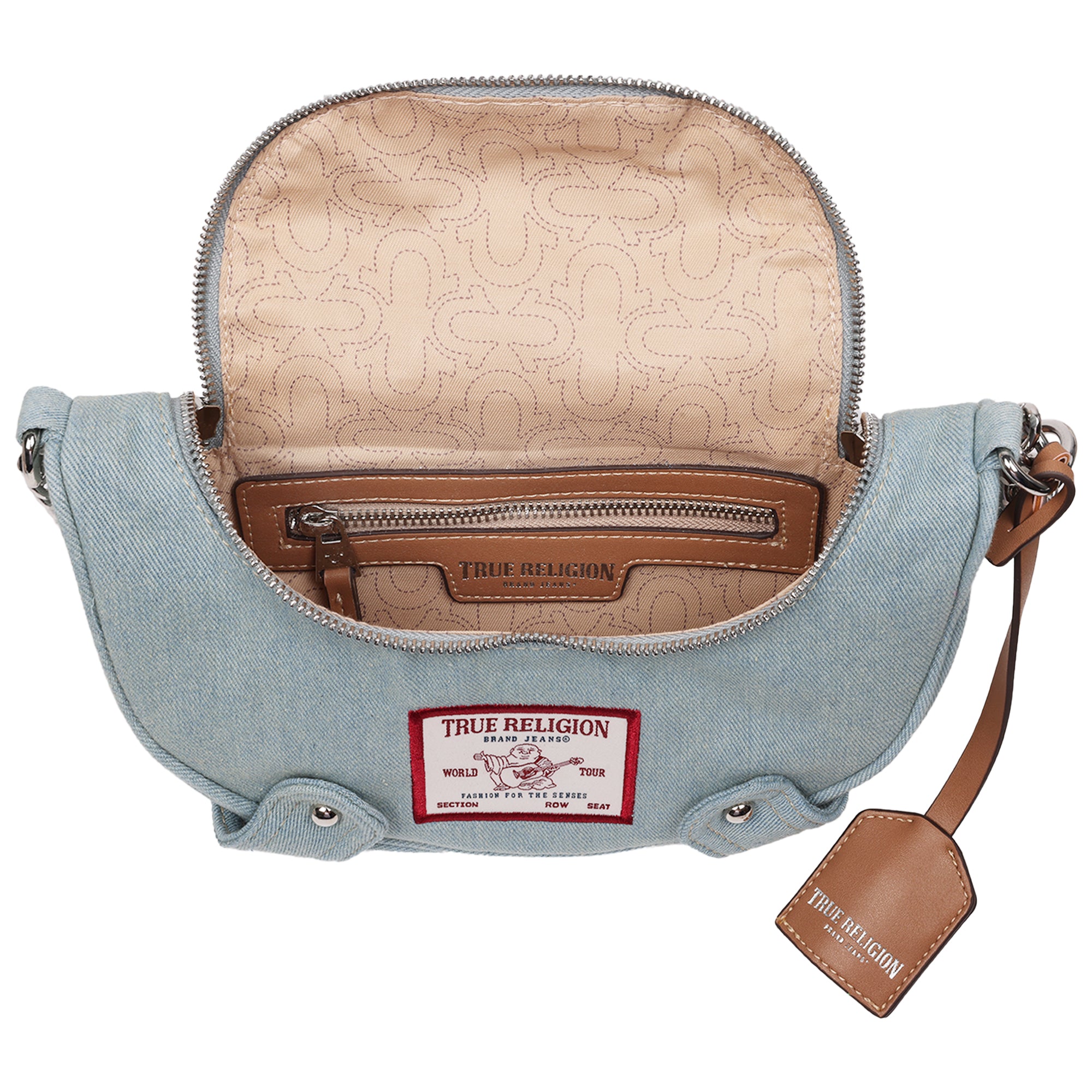 True Religion Chain Handle Denim Hobo