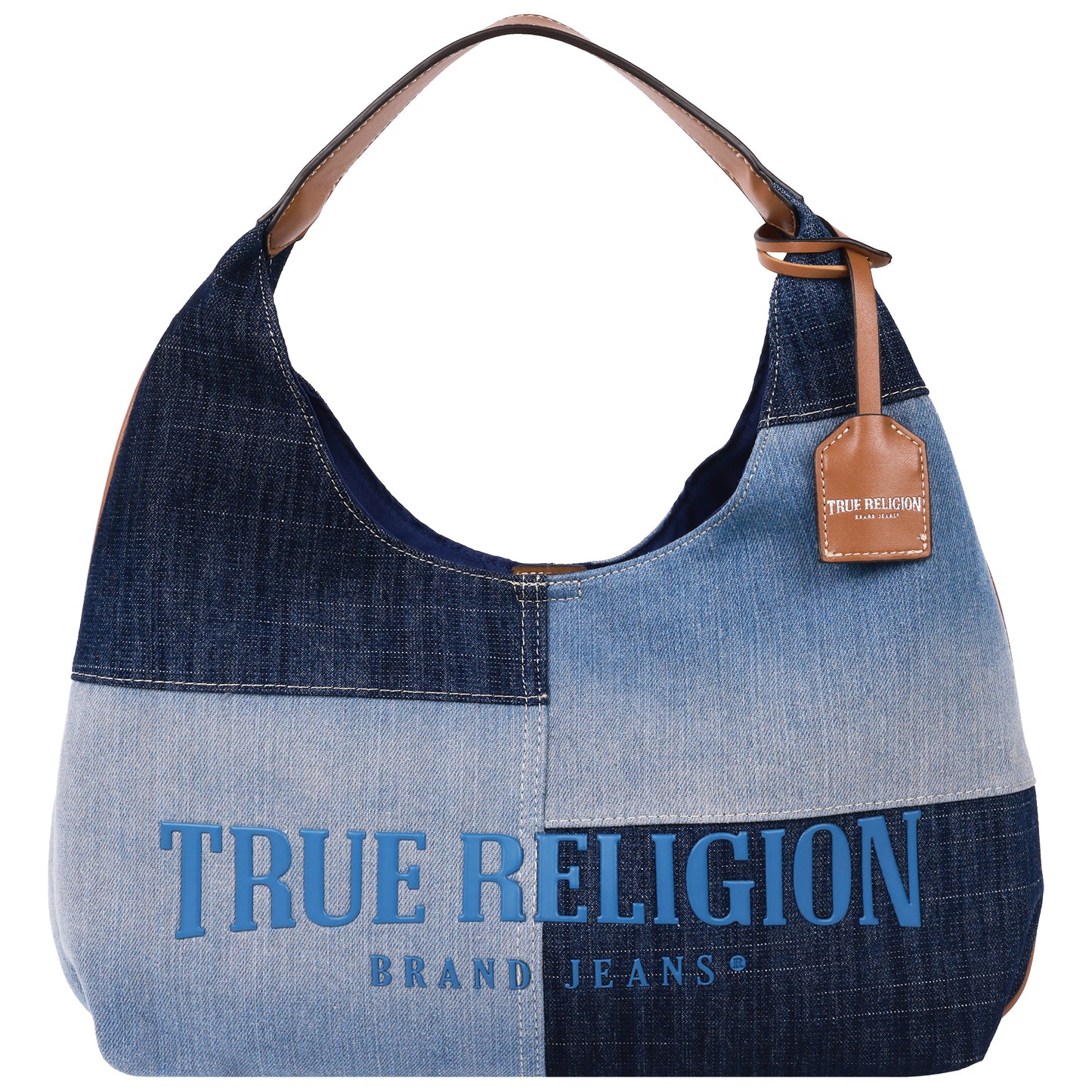 True Religion Patchwork Denim Hobo Bag