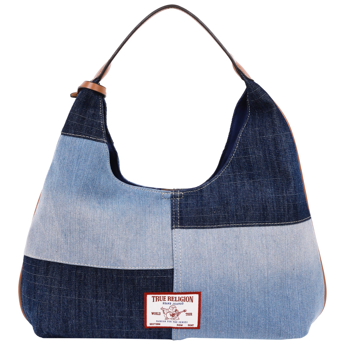 True Religion Patchwork Denim Hobo Bag