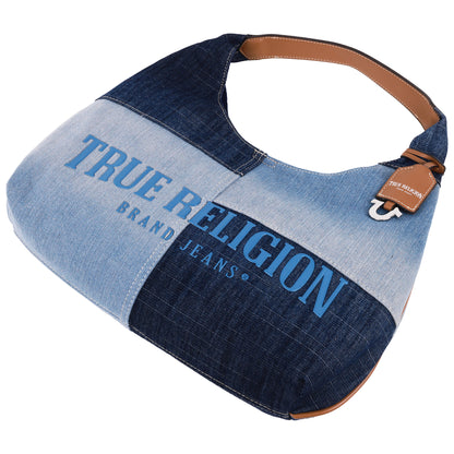 True Religion Patchwork Denim Hobo Bag
