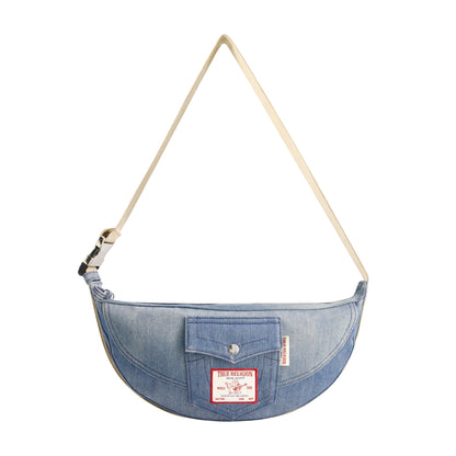 True Religion Washed Denim Hobo, Denim