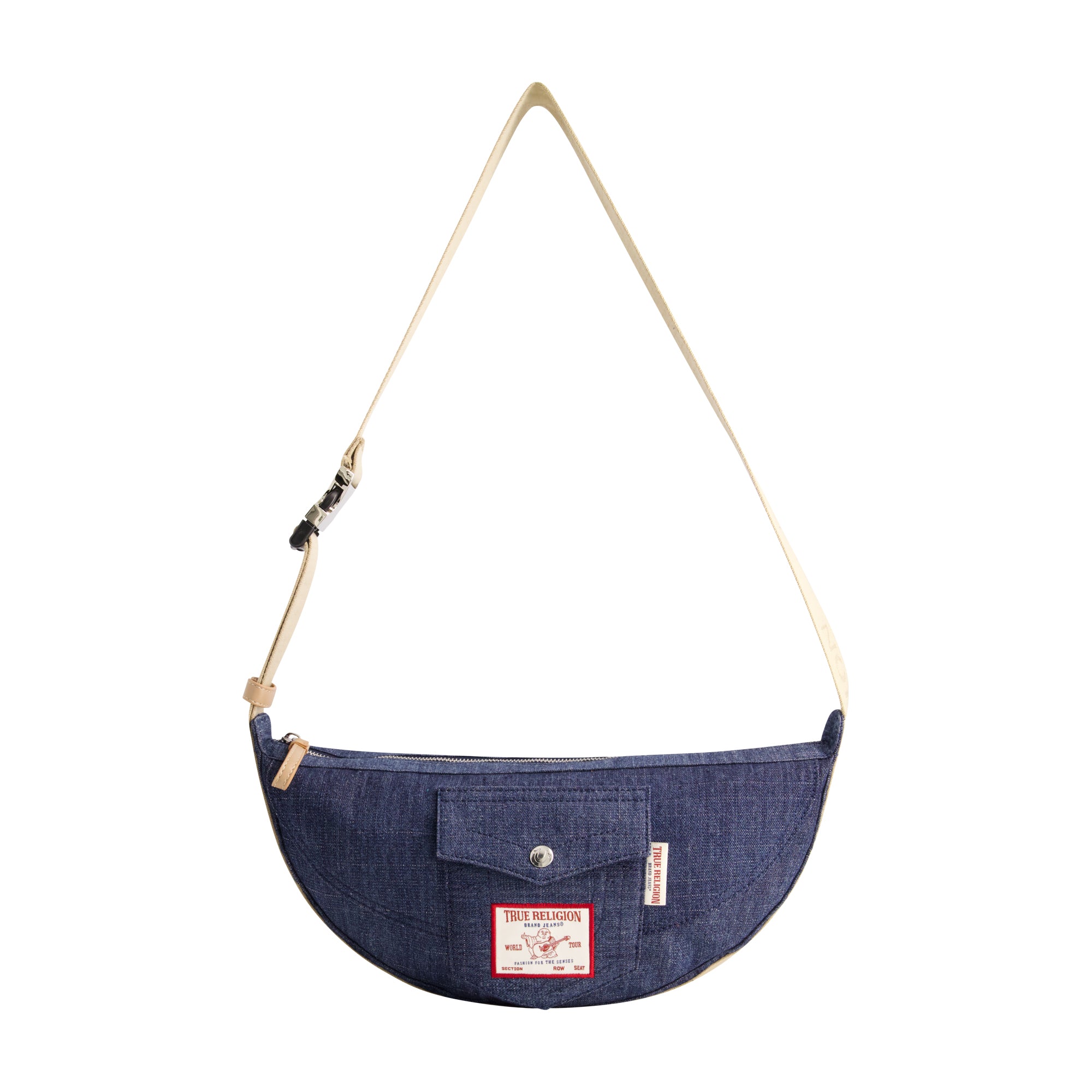 True Religion Washed Denim Hobo, Dark Denim